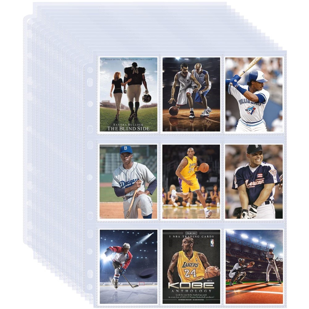 Binder Storage Box - 50 Fogli Protettivi a 9 Tasche