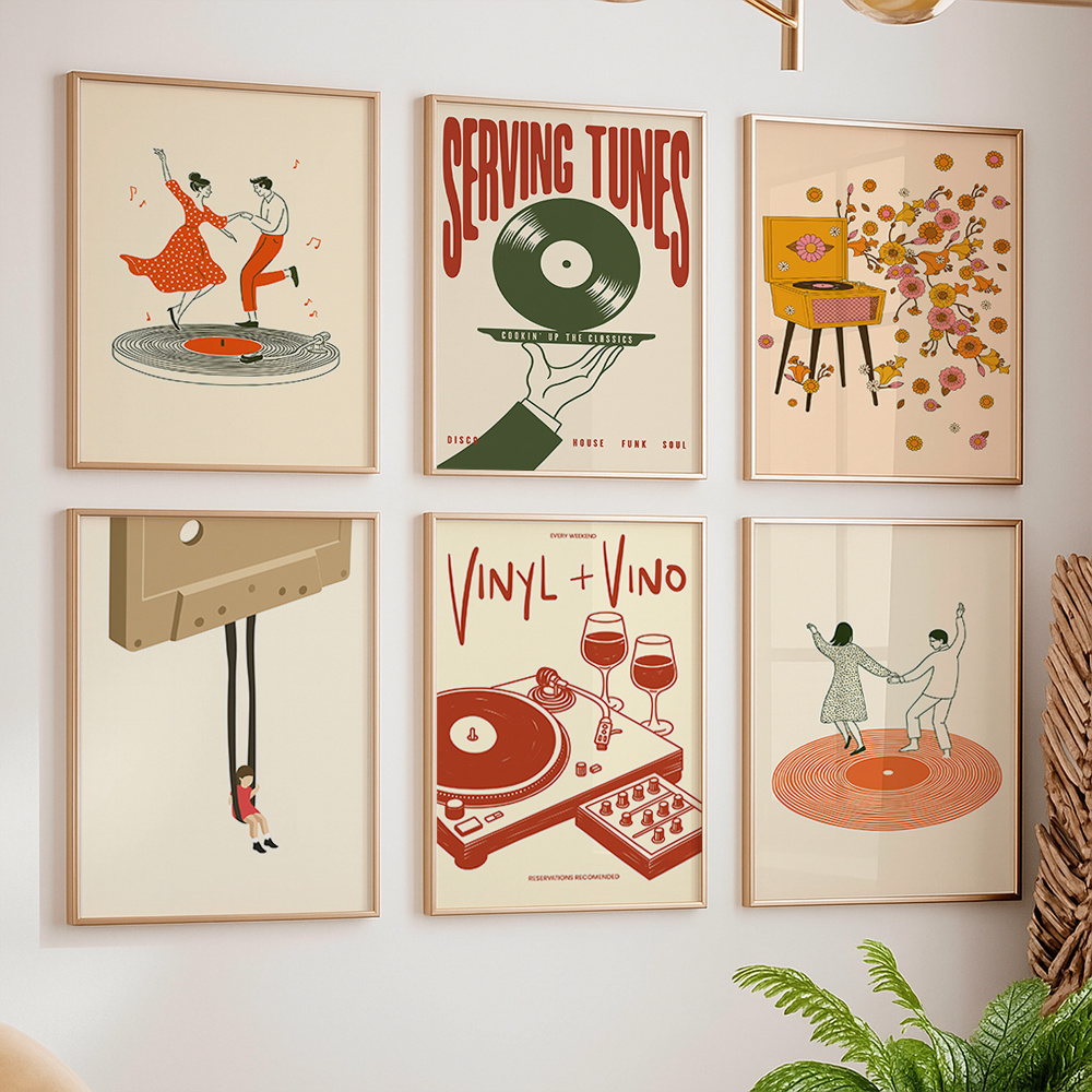 Office Furniture Loft - Poster su Tela Vintage con Tema