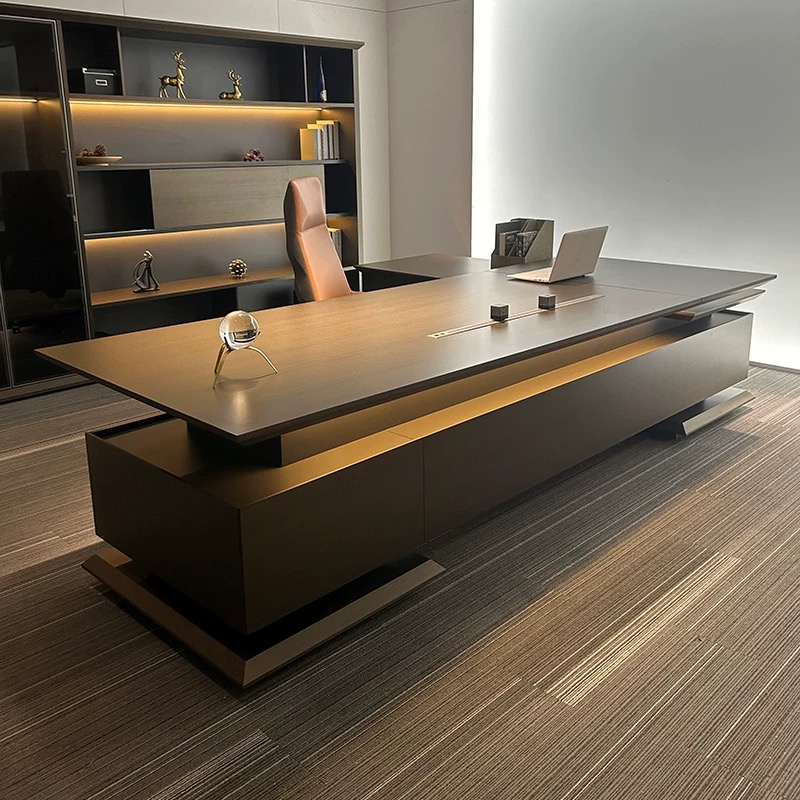 Office Furniture For Small Spaces - Scrivania da ufficio direzionale nera resistente