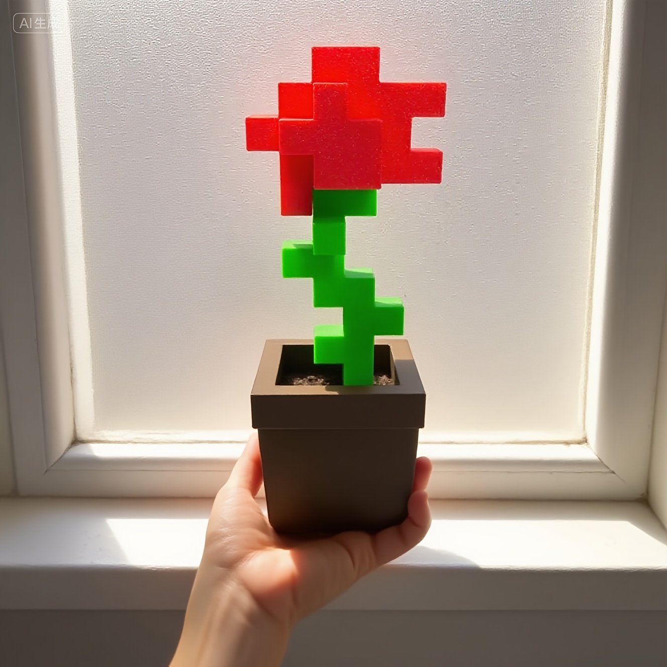 Office Furniture Rental - Ornamento floreale Pixel Rose da 1