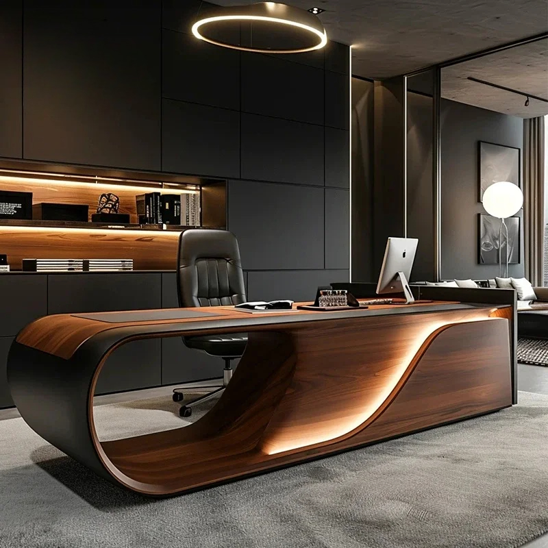 Office Furniture Rental - Nuova Scrivania Direzionale Moderna in Legno