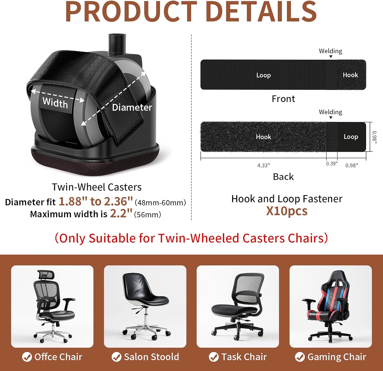 5 Pezzi Protezioni per Gambe d - Office Furniture Loft recensione e prezzo