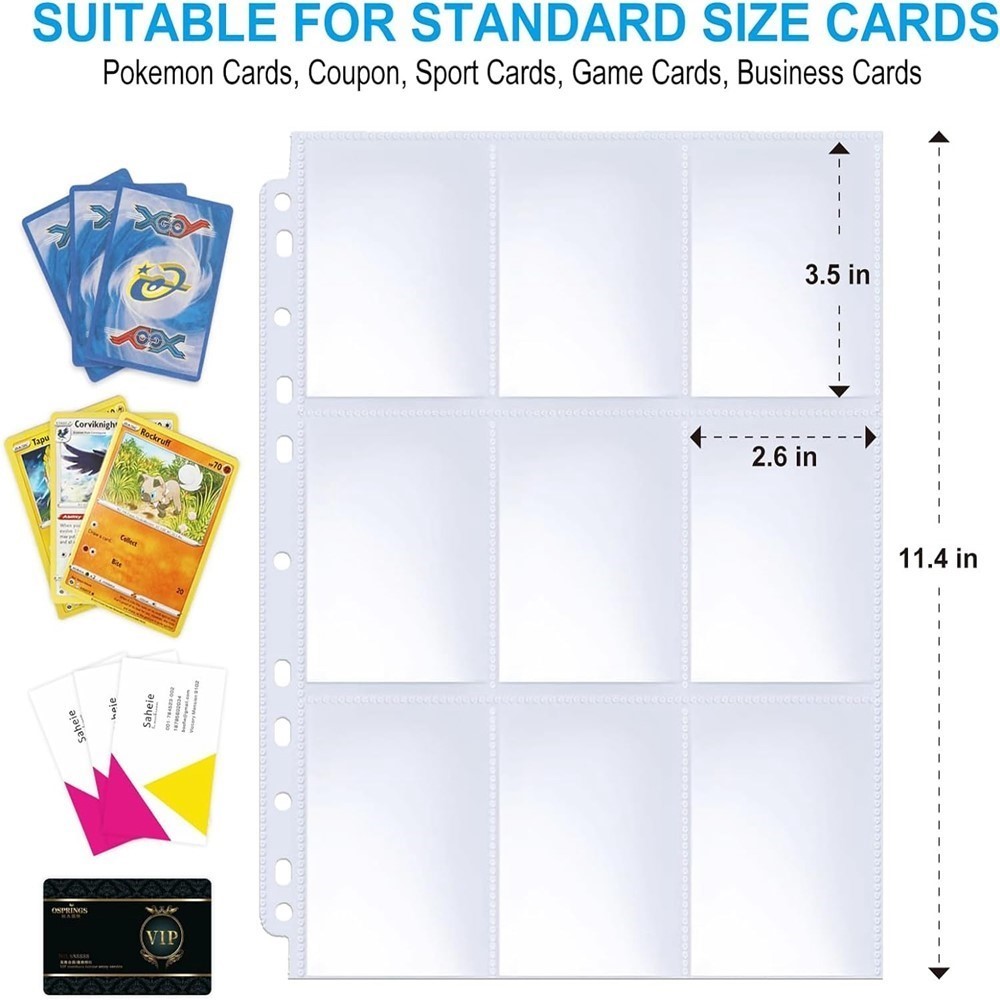 50 Fogli Protettivi a 9 Tasche - Binder Storage Box recensione e prezzo