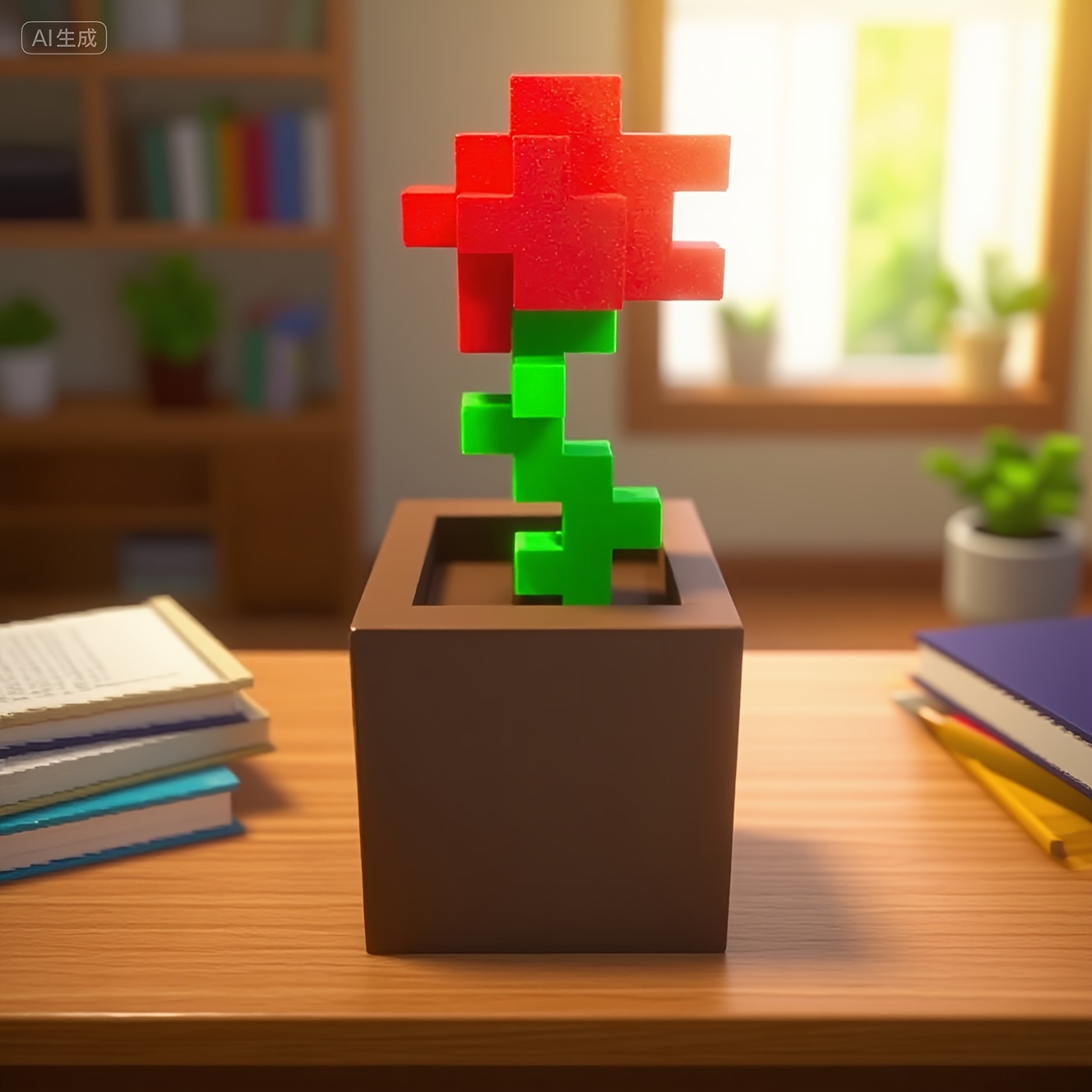 Ornamento floreale Pixel Rose  - Office Furniture Rental recensione e prezzo