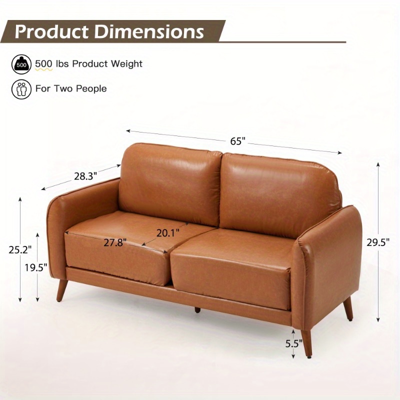 Divano a due posti in PU da 65 - Office Furniture For Small Spaces recensione e prezzo