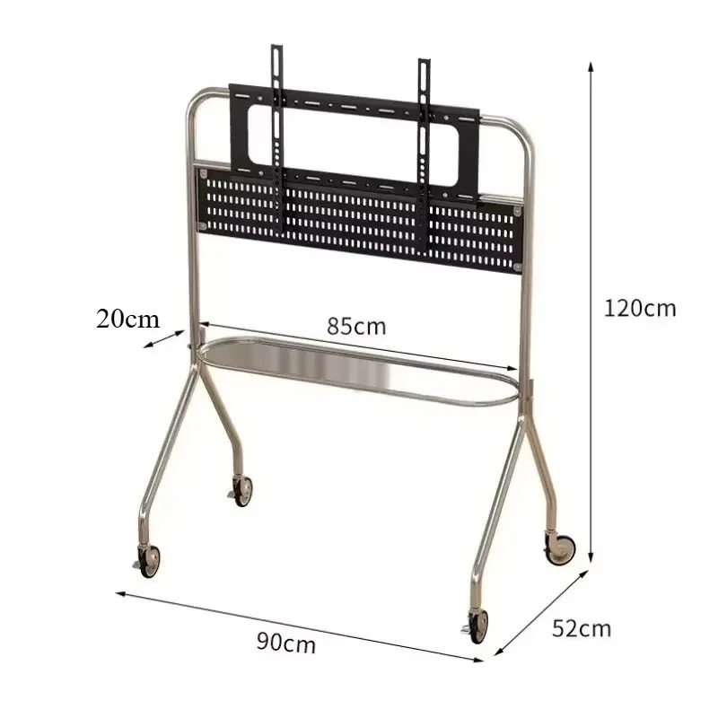 Porta TV con rotelle in acciai - Office Furniture For Small Spaces recensione e prezzo