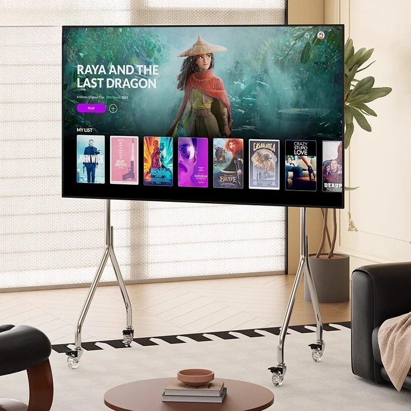Porta TV con rotelle in acciai - Office Furniture For Small Spaces recensione e prezzo